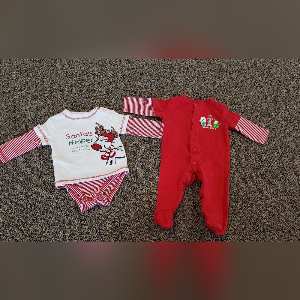 Koala Kids adorable Christmas Onesie and Circo footed Pajamas
